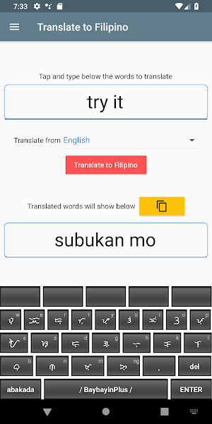 BaybayinPlus Keyboard Screenshot 3