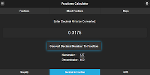 Fractions Calculator Screenshot 3