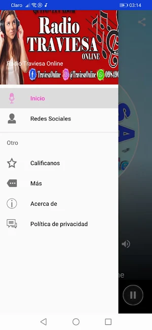 Traviesa Radio Online Screenshot 2