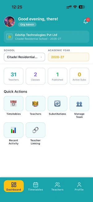 Nora Timetable Screenshot 0