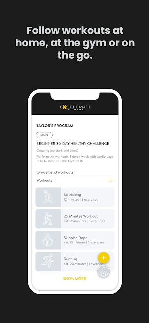 Excelerate Fitness Screenshot 2