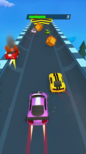 Turbo Speed Car Racing-Fly Car Screenshot 2