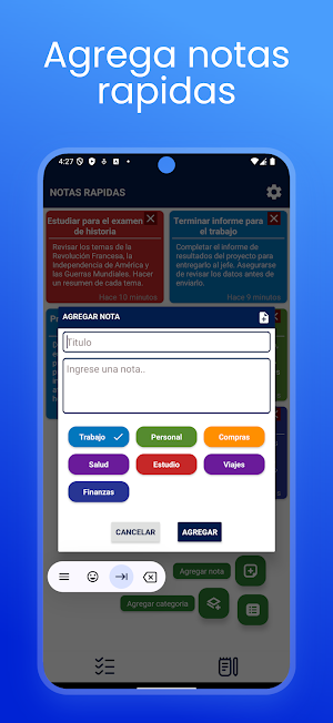 Notas: Lista de tareas y notas Screenshot 1