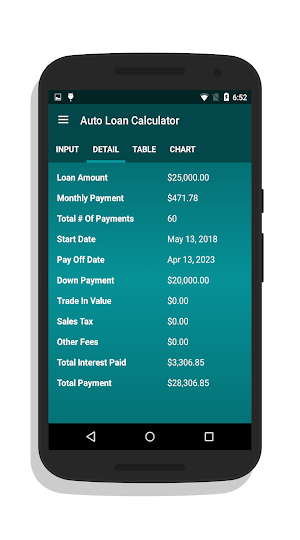 Auto Loan Calculator Pro Screenshot 1