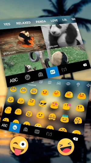 Sunset Beach Leisure Keyboard Theme Screenshot 3