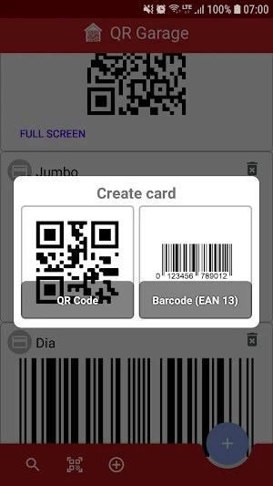 QR Garage - Save your codes Screenshot 2
