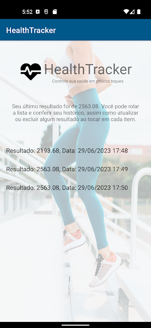 HealthTracker Screenshot 2