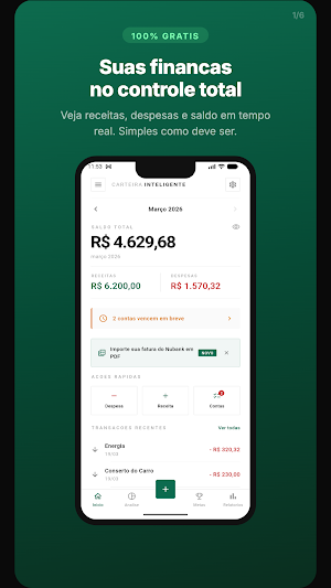 Carteira: Finanças e Gastos Screenshot 0