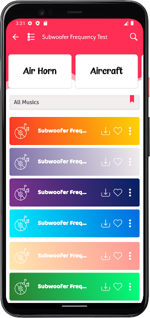 Subwoofer Frequency Test Screenshot 1