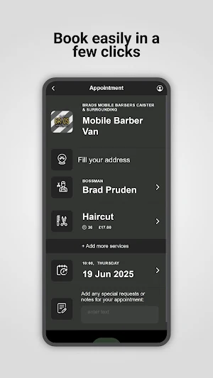 Brads Mobile Barbers Screenshot 2