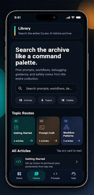 Cursor AI Coding Assist Advice Screenshot 1
