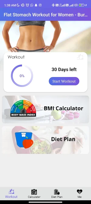Flat Stomach Workout Screenshot 1