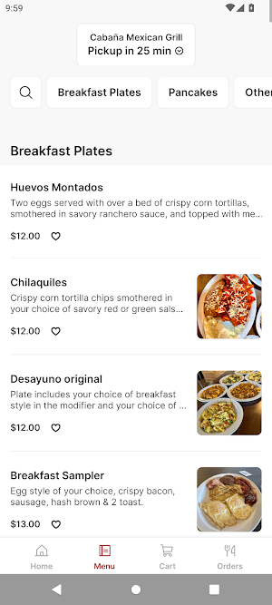 Cabaña Mexican Grill Screenshot 1