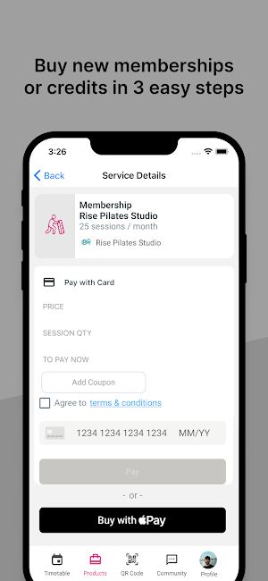 Rise Pilates Studio Screenshot 1