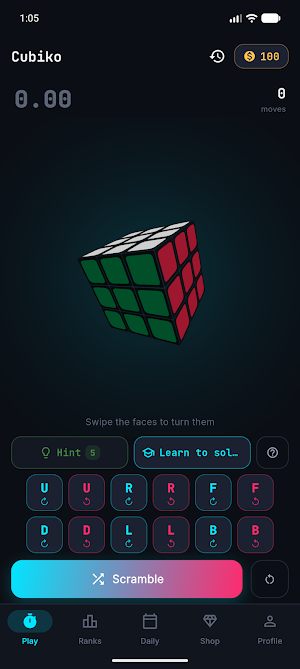 Cubiko: Speed Cube Timer Screenshot 1
