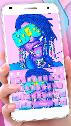 Bright Cyberpunk Keyboard Them Screenshot 0