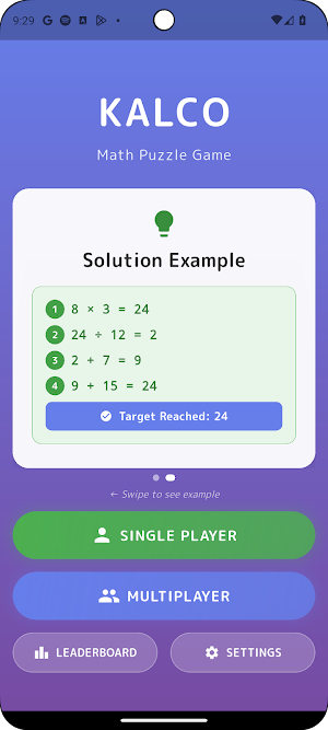 KALCO: 24 Game Number Puzzle Screenshot 1