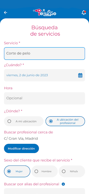 Pelu2Go Screenshot 1
