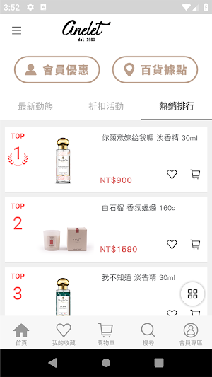 Anelet 義法香品Bar首創領導品牌 Screenshot 1