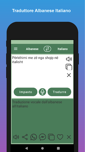 Italian to Albanian Translator Screenshot 2