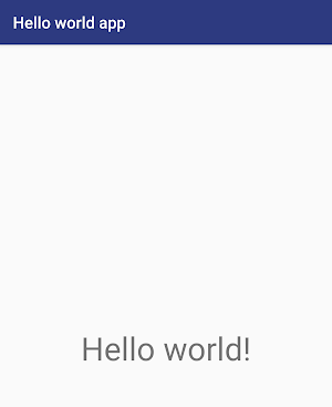 Simple Hello world Screenshot 1