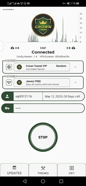 Crown Tunnel Vip Screenshot 2