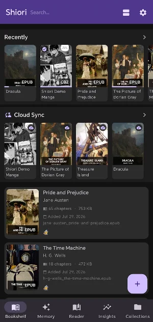 Shiori ePub Reader & TTS Screenshot 0