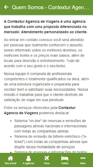 Contextur Agencia de Viagens Screenshot 1