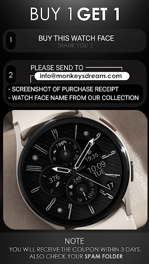 Carbon v9 hybrid watch face Screenshot 3