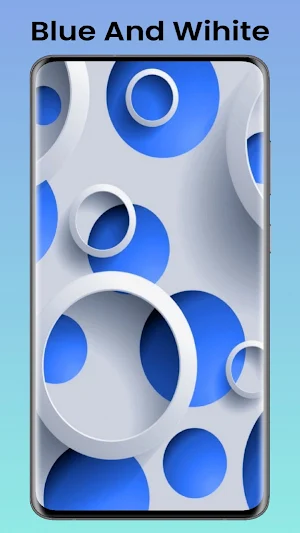 Blue And Wihite Wallpaper Screenshot 0