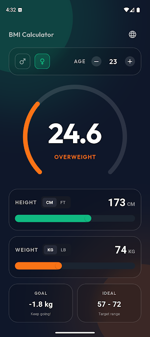 BMI Calculator Screenshot 2