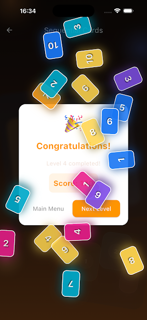 Sequential Cards Game Screenshot 2
