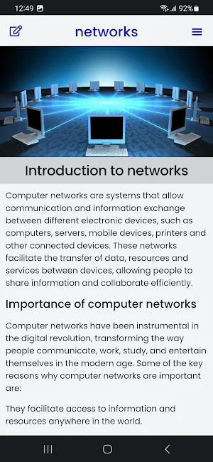 Computer Networks Course Screenshot 1