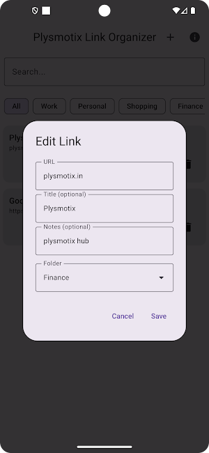 Offline Link Organizer Screenshot 1
