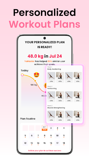 Pilates Workout - Wall Pilates Screenshot 1