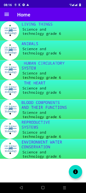Science and technology grade 6 Screenshot 0