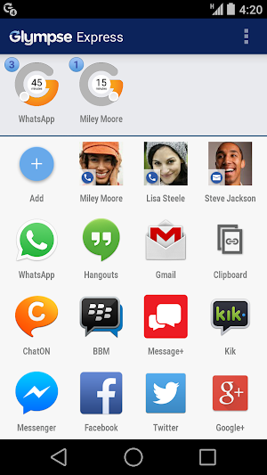 Glympse Express Screenshot 2