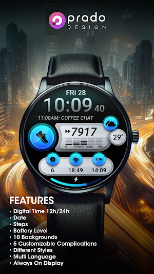 PRADO 64 Digital Watch Face Screenshot 1