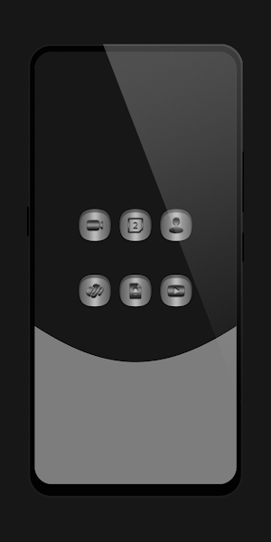 Curved - Silver Icon Pack Screenshot 1
