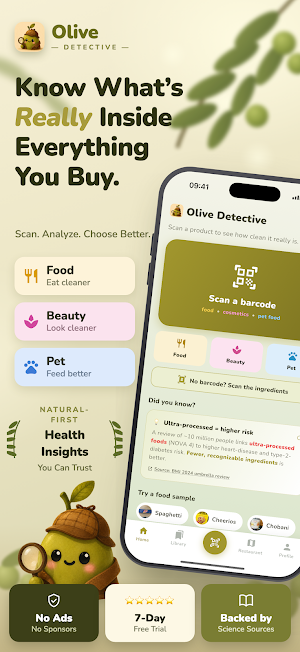 Olive Detective: Food Scanner Screenshot 0