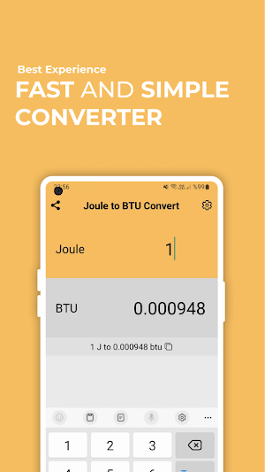 Joule to BTU Converter Screenshot 0