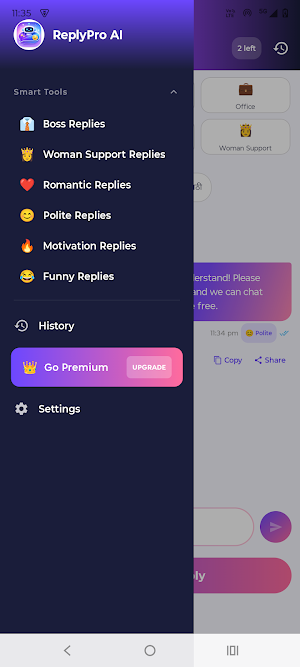 Reply Pro AI - Smart Replies Screenshot 2