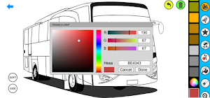 Bus Coloring Page Screenshot 3