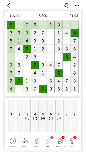 Sudoku - Exploration Puzzle Screenshot 2