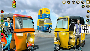 City Rickshaw: Simulator Games Screenshot 2