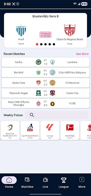 FootVibe Live: Football TV Screenshot 3
