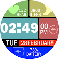 Key021 Digital Watch Face