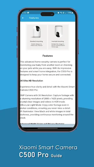 Mi Smart Camera C500 Pro Guide Screenshot 3