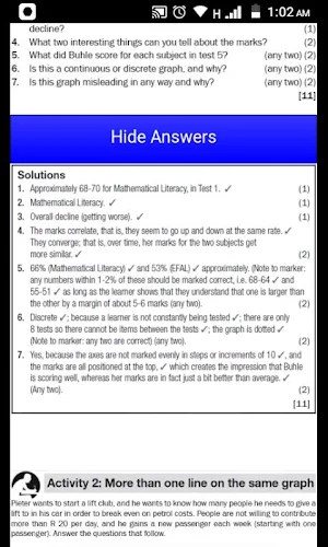 Grade 12 Mathematical Literacy Mobile Application Screenshot 2