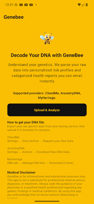 GeneBee: DNA Health Analysis Screenshot 2